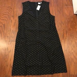 NWT Dark navy Gap dress with small gold stars